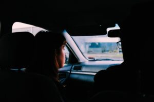 Learner driver view from inside a right-hand-drive car on a UK road