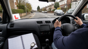 UK learner driver planning intensive driving lessons around shift work and night shifts